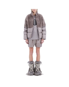 Moncler X Пуховик мужской светло-коричневый, коричневый Rick owens