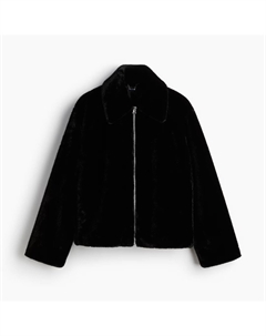 Куртка A/W 2024 Loose-Fit Fluffy, черный H&m