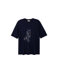 Футболка мужская синяя Hermes, синий Hermès