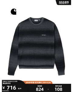 Свитер мужской с логотипом, черный Carhartt wip