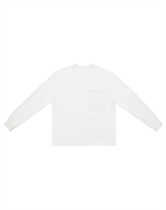 Лонгслив мужской с большим карманом, черный Deep breath