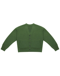 Кардиган вязаный мужской, зеленый Deep breath