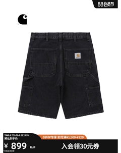 Шорты мужские с логотипом и множеством карманов, черный Carhartt wip