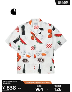 Рубашка мужская с узором, бежевый Carhartt wip