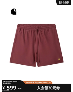 Шорты мужские с вышитым логотипом, розовый Carhartt wip