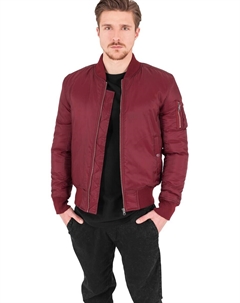 Бомбер без рисунка, бургундия Urban classics