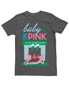 Мужская праздничная футболка Pink Panther Baby It's Cool Pink Outdoor Licensed character