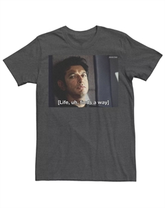 Мужская футболка Jurassic Park Life Finds A Way Goldblum Jeff Stare Licensed character