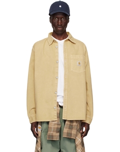 Бежевая джинсовая куртка George Carhartt work in progress