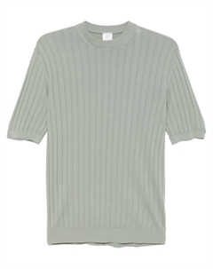 Футболка в рубчик, зеленый Eleventy