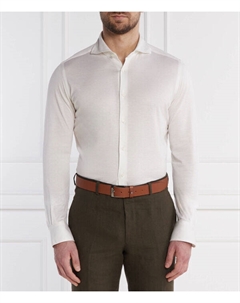 Рубашка мужская из хлопка и шелка, белый Windsor