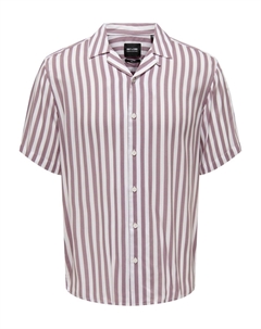 Рубашка в полоску, фиолетовый Only & sons