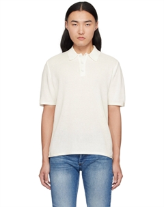 Белое трикотажное поло Harvey Rag & bone