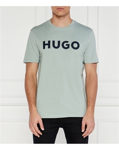 Футболка Dulivio Regular Fit, зеленый Hugo