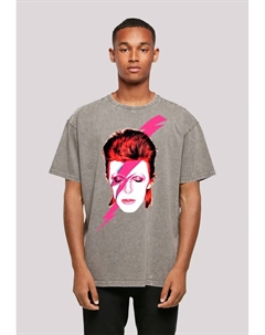 Футболка "David Bowie Oversize T-Shirt", принт, цвет Asphalt F4nt4stic