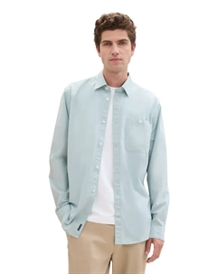 Рубашка с длинными рукавами и нагрудным карманом, мятный Tom tailor