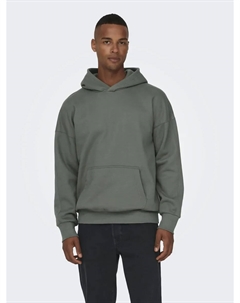 Толстовка с капюшоном "ONSDAN LIFE RLX HEAVY SWEAT HOODIE NOOS", цвет Castor Gray Only & sons