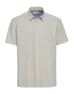 Рубашка с короткими рукавами и вышитым логотипом на нагрудном кармане, хаки Camel active