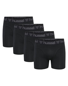 Боксеры 4er Pack elastischer Bund Jersey Stoff, черный Hummel