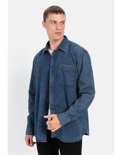 Рубашка Langarm im Overshirt Look, цвет nachtblau Camel active