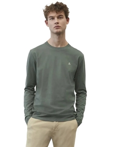 Рубашка с длинными рукавами и изящным логотипом спереди, цвет Mangrove Marc o'polo