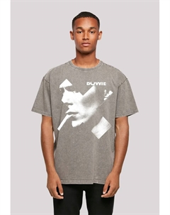 Футболка "David Bowie Oversize T-Shirt", принт, цвет Asphalt F4nt4stic