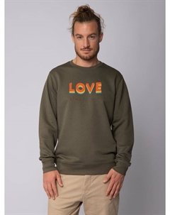 Толстовка Love always wins, хаки Watapparel