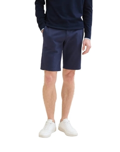 Шорты-чиносы "TRAVIS", с зигзагообразной структурой, темно-синий Tom tailor