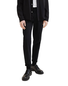 Джинсовые брюки-чиносы с эластичным наполнением Denim, черный Tom tailor