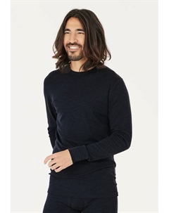 Функциональная рубашка "Серро" из шерсти мериноса и лиоцелла, синий Whistler