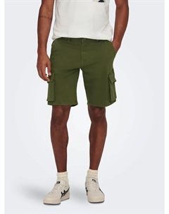 Шорты карго "ONSNEXT CARGO 4564 SHORTS", оливковый Only & sons