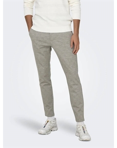 Брюки-чиносы "ONSMARK SLIM CHECK 020919 PANT NOOS", цвет Chinchilla Only & sons