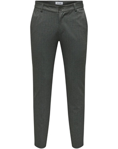 Костюмные брюки "ONSMARK SLIM 02093 HERRINGBONE PANT NOOS", черный Only & sons
