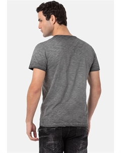 Рубашка с принтом, серый Cipo&baxx