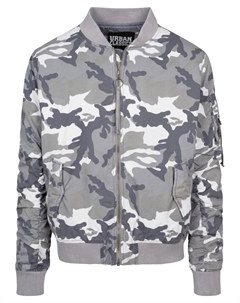 Куртка-бомбер " Men's Vintage Camo Cotton Bomber Jacket" (1 шт.), без капюшона, цвет Snowcamo Urban classics