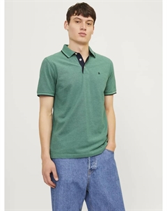 Рубашка-поло "JJEPAULOS POLO SS NOOS", цвет Deep Teal Detail:Play Jack & jones