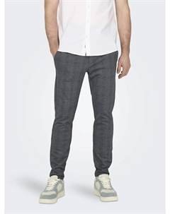 Брюки-чиносы "ONSMARK SLIM CHECK 020919 PANT NOOS", цвет Dress Blues Only & sons