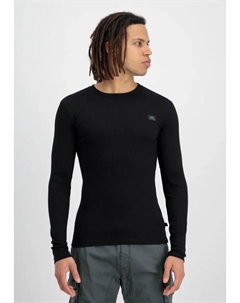 С длинным рукавом " Мужчины - Лонгсливы X-Fit Rib LS", черный Alpha industries