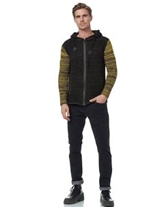 Кардиган с уютным капюшоном, желтый Rusty neal