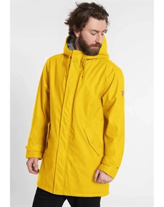 Куртка дождевик прочная "Трехольм", с капюшоном, водоотталкивающая, внутренний карман, без ПВХ, цвет Yellow_Grey Derbe