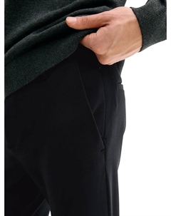 Брюки-чиносы, узкие, из вискозы и эластичной ткани, черный Tom tailor