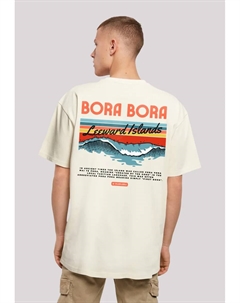 Футболка "Подветренный остров Бора-Бора", принт, цвет Sand F4nt4stic