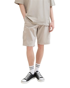 Джинсовые шорты карго, однотонные Denim, серый Tom tailor