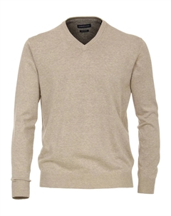 Вязаный свитер " пуловер uni", бежевый Casa moda