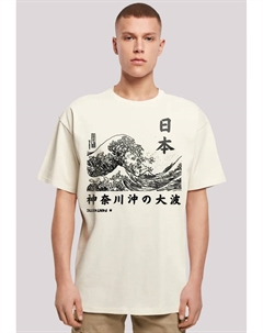 Футболка "Kanagawa Wave Japan", принт, цвет Sand F4nt4stic