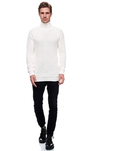 Свитер-водолазка с уютной водолазкой, белый Rusty neal