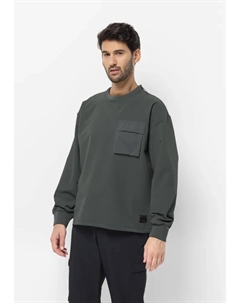 Свитер с круглым вырезом "WANDERMOOD PULLOVER M", зеленый Jack wolfskin