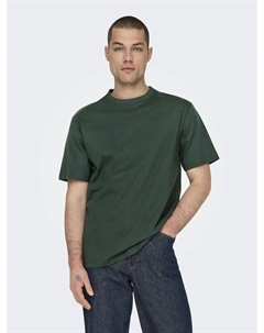 Рубашка с круглым вырезом "ONSFRED RLX SS TEE", цвет Darkest Spruce Only & sons