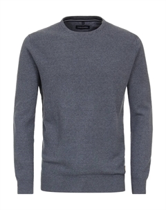 Вязаный свитер " пуловер uni", синий Casa moda