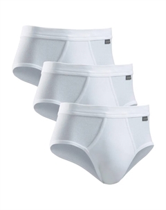 Трусы (3 шт. в упаковке) с тисненым логотипом, белый Schiesser